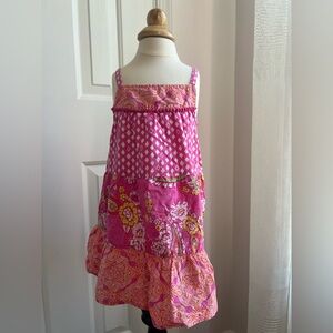 Pink Floral Patchwork Dress